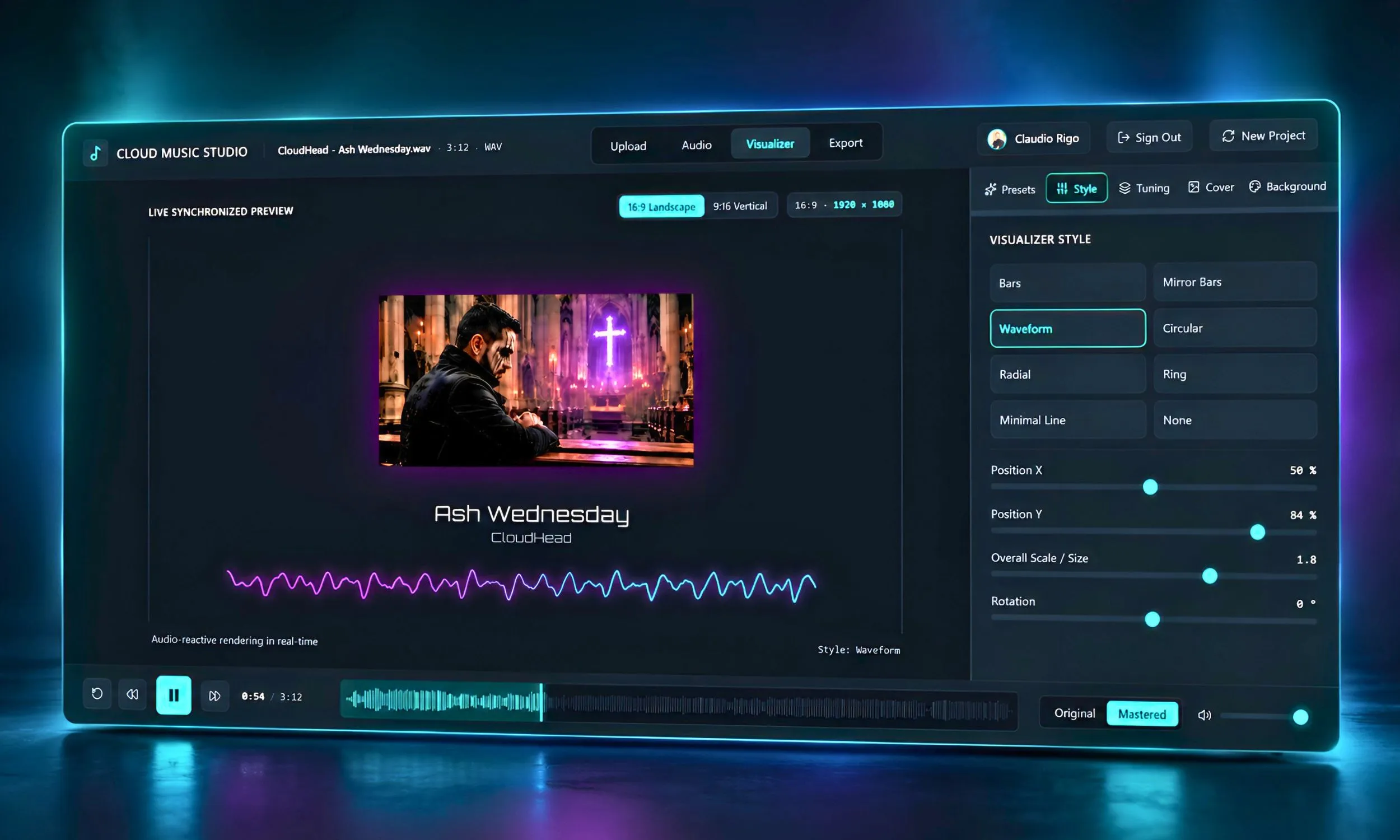 Cloud Music Studio — Fase 03 Visualize